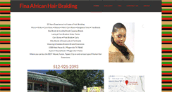 Desktop Screenshot of finaafricanbraiding.com